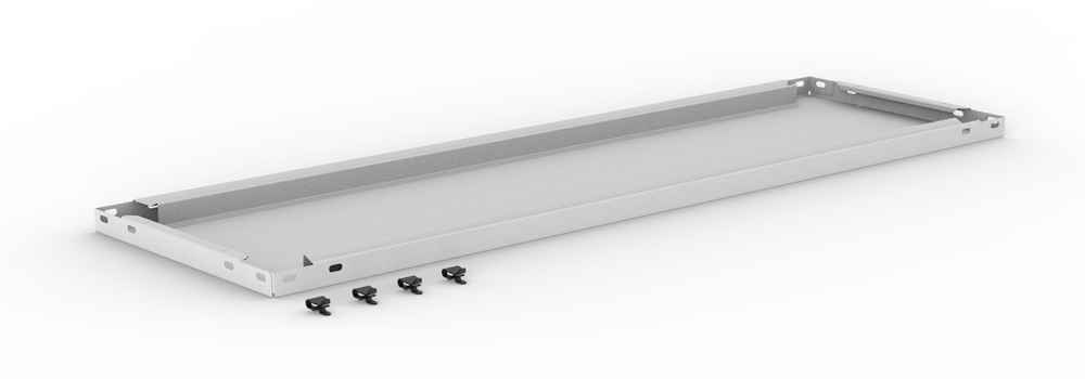 Abdeckboden 1000 x 300 mm (BxT), RAL 7035 lichtgrau