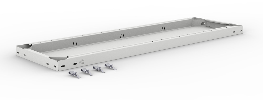 Zusatzboden Steckregal, 1000 x 300 mm (BxT), lackiert
