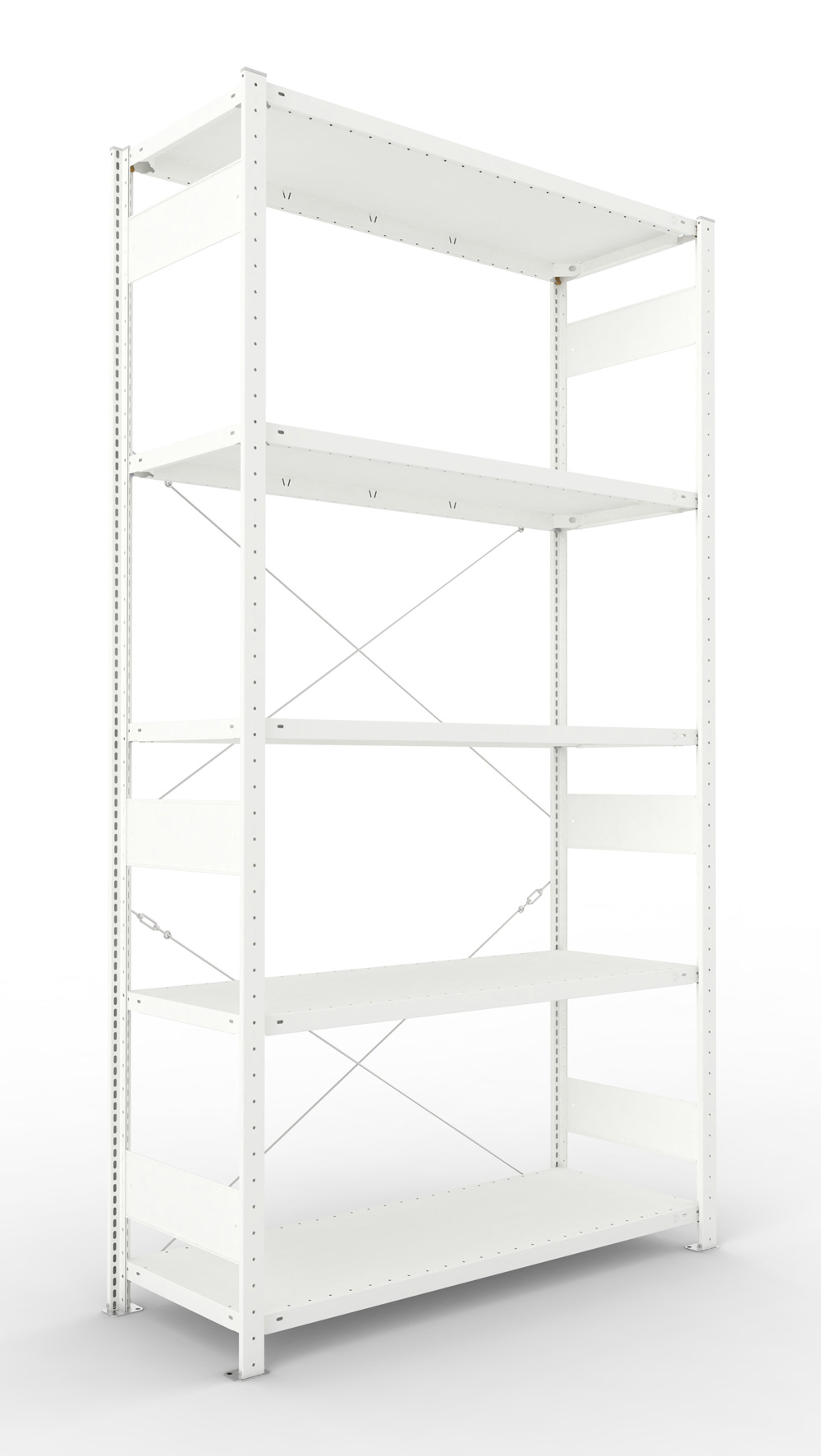 Fachbodenregal, 2500 x 1300 x 500 mm (HxBxT), Grundregal