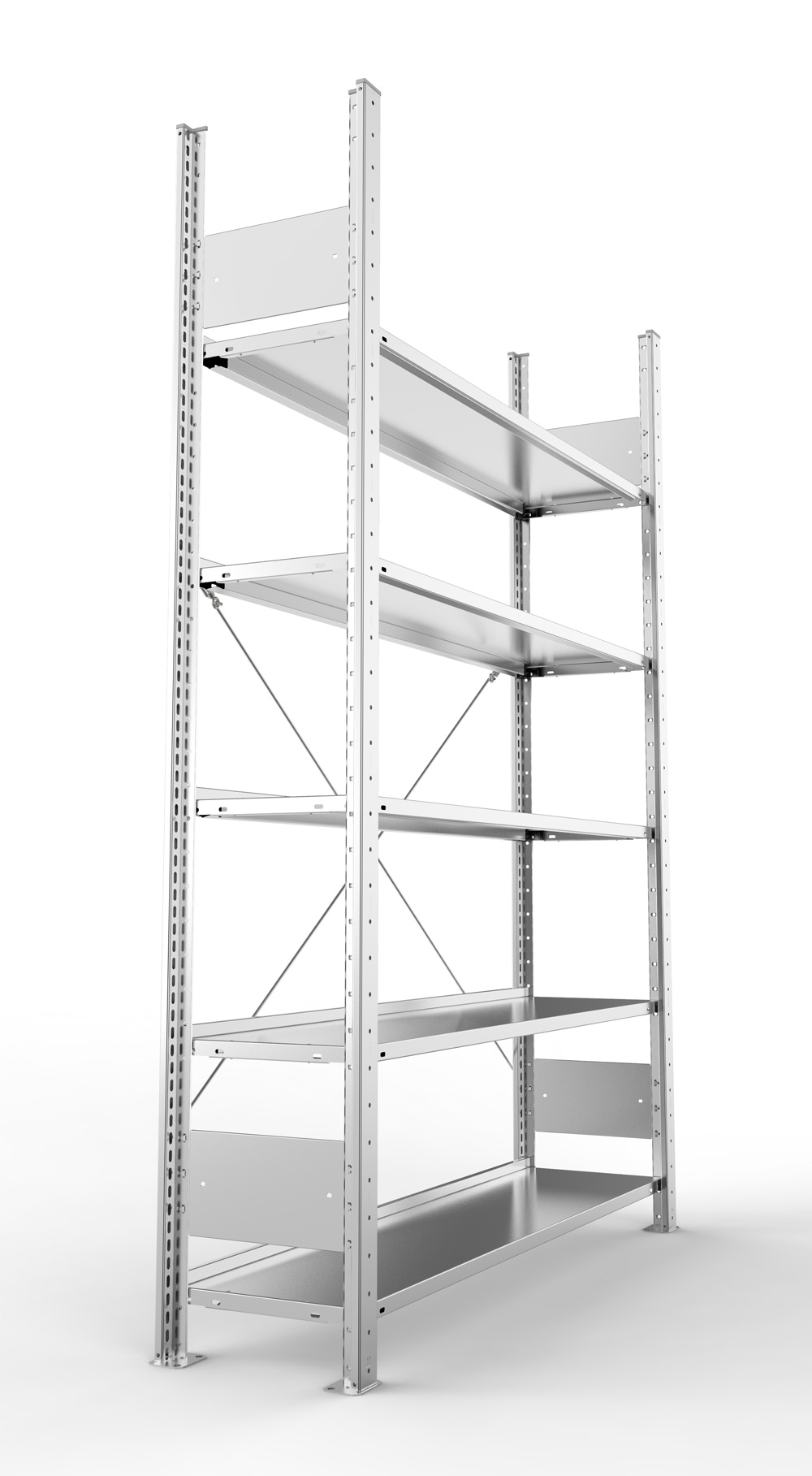 Büroregal, 1850 x 1250 x 300 mm (HxBxT), Grundregal