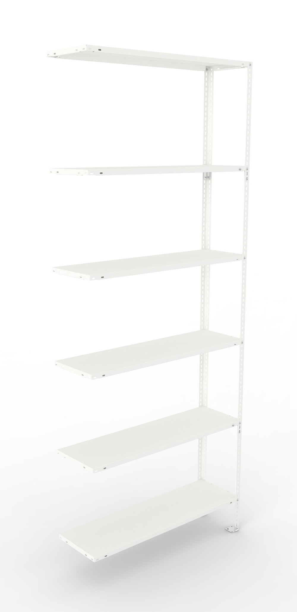 Fachbodenschraubregal, 2500 x 1000 x 300 mm (HxBxT), Anbauregal