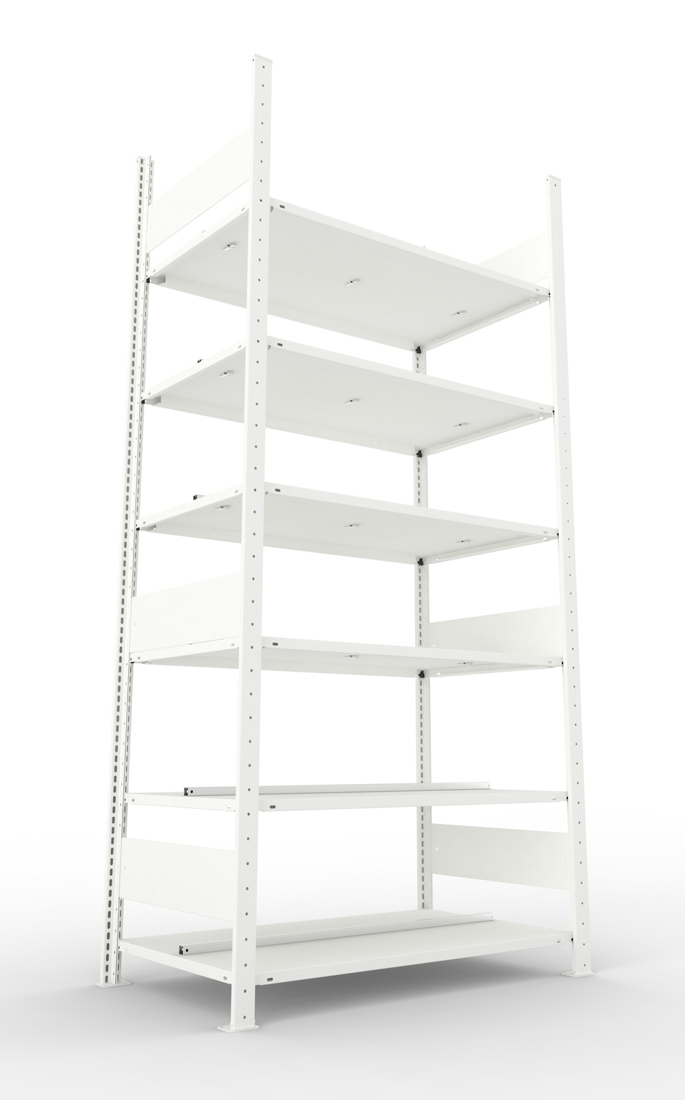 Büroregal, 2200 x 1000 x 600 mm (HxBxT), Grundregal