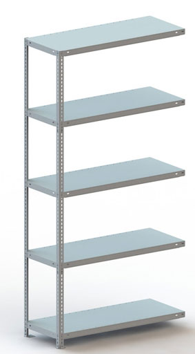 Fachbodenschraubregal, 2000 x 1000 x 400 mm (HxBxT), Anbauregal