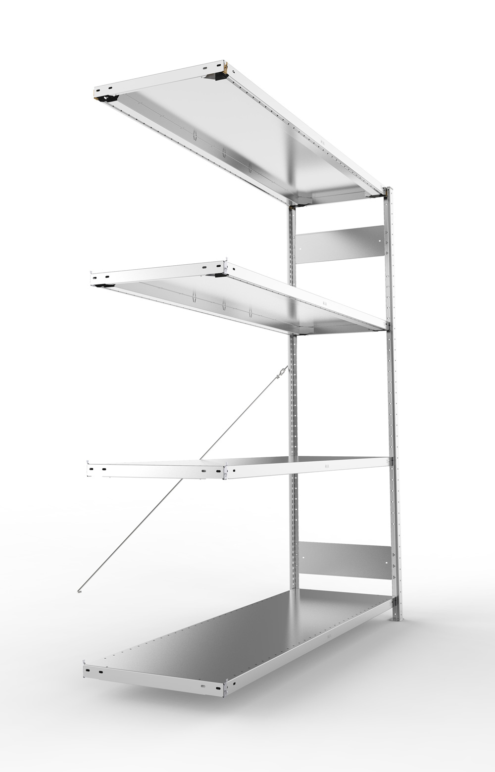 Großfachregal, 2000x1700x500 (HxBxT),  Anbauregal