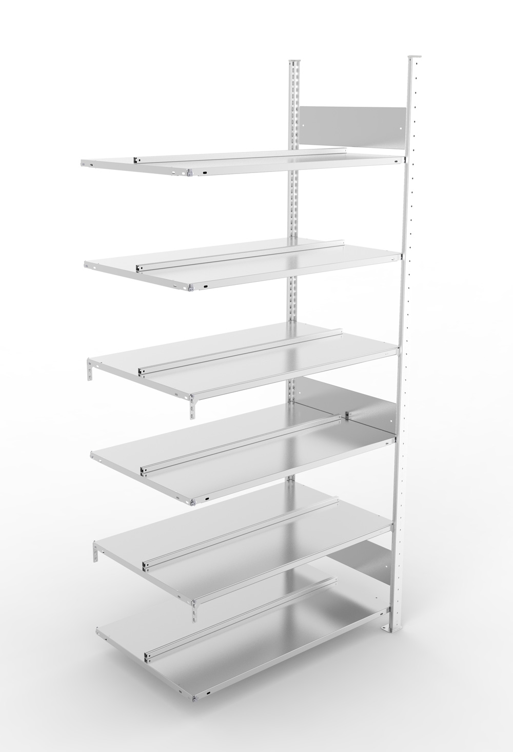 Büroregal, 2200 x 1000 x 600 mm (HxBxT), Anbauregal
