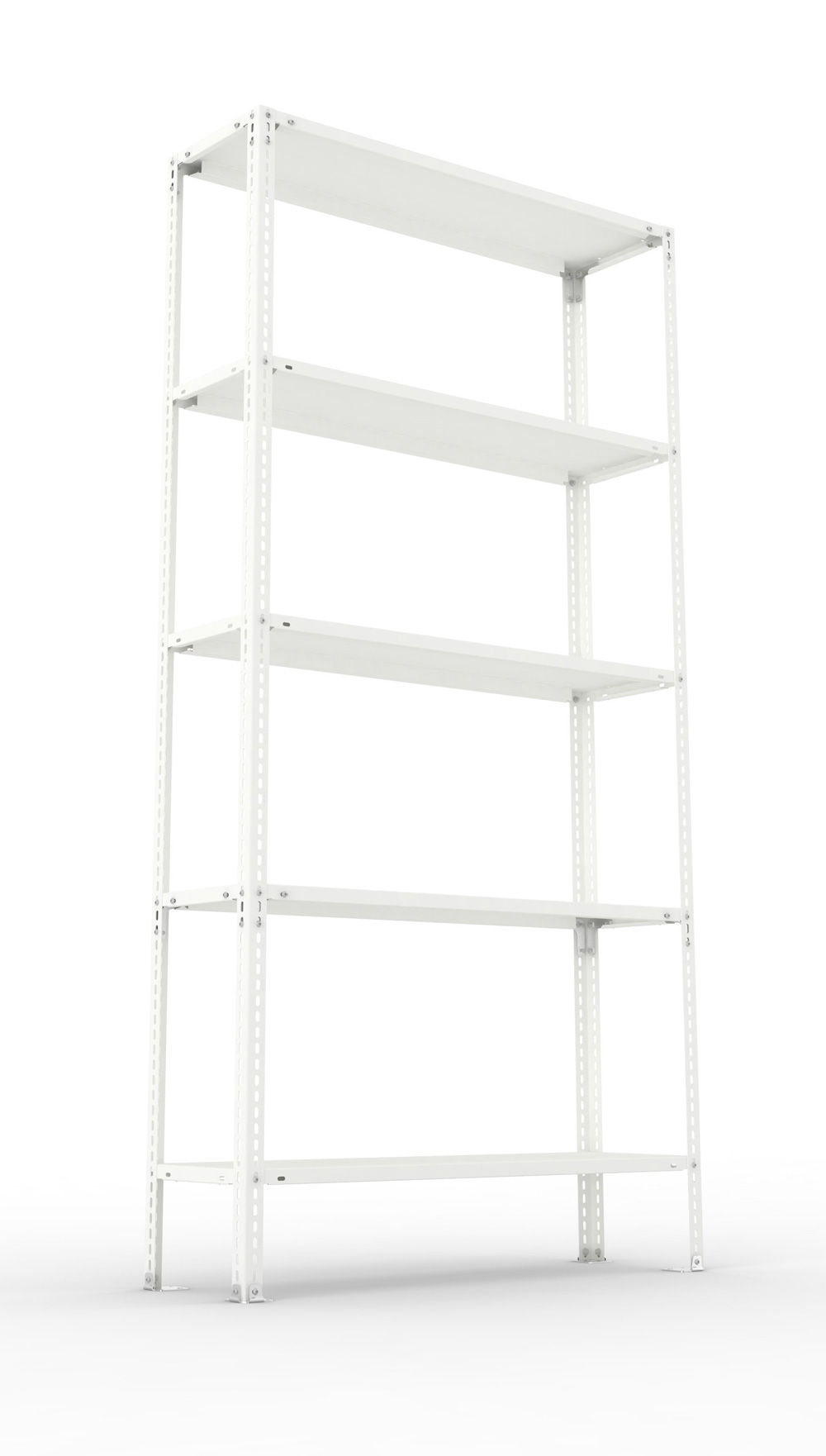 Fachbodenschraubregal, 2000 x 1000 x 300 mm (HxBxT), Grundregal