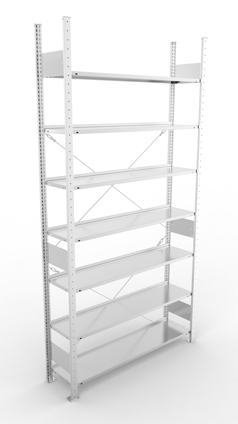 Büroregal, 2500 x 1250 x 300 mm (HxBxT), Grundregal
