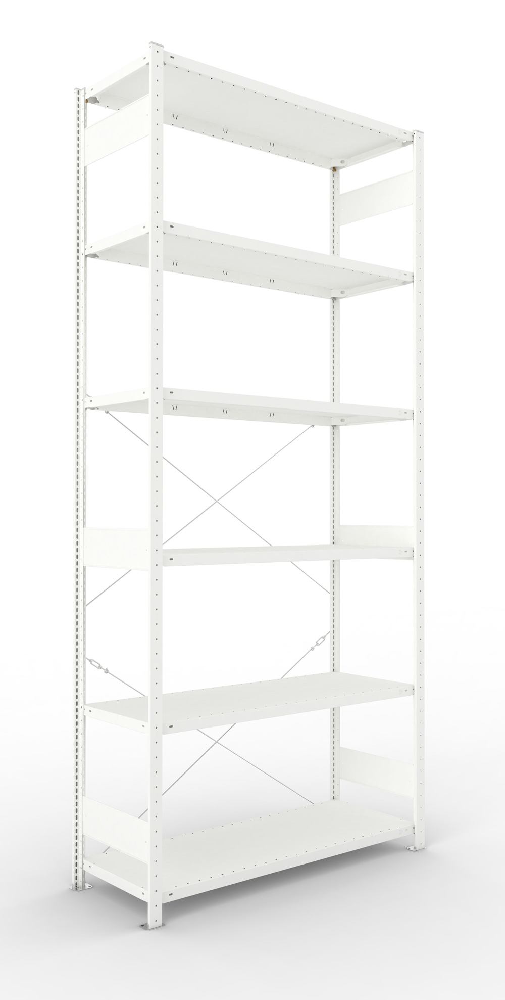 Fachbodenregal, 3000 x 1300 x 500 mm (HxBxT), Grundregal