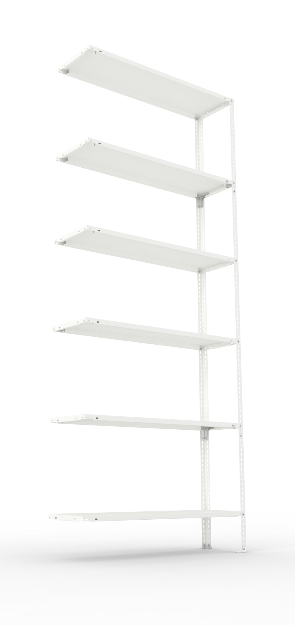 Fachbodenschraubregal, 2500 x 1000 x 300 mm (HxBxT), Anbauregal