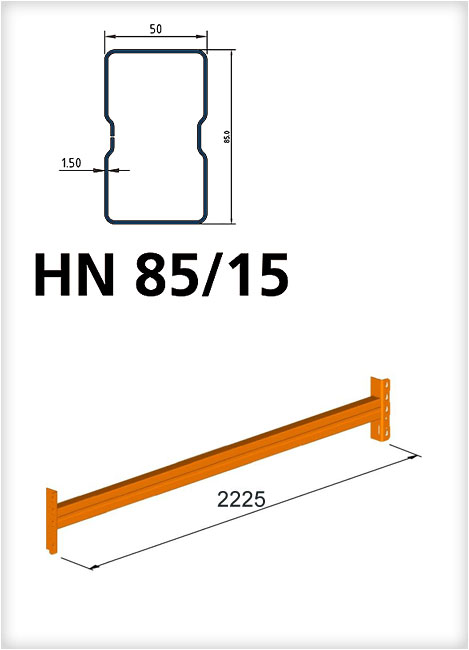 Traversenpaar HN 85/15 x 2225