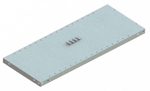 Zusatzboden Steckregal, 1000 x 400 mm (BxT), verzinkt