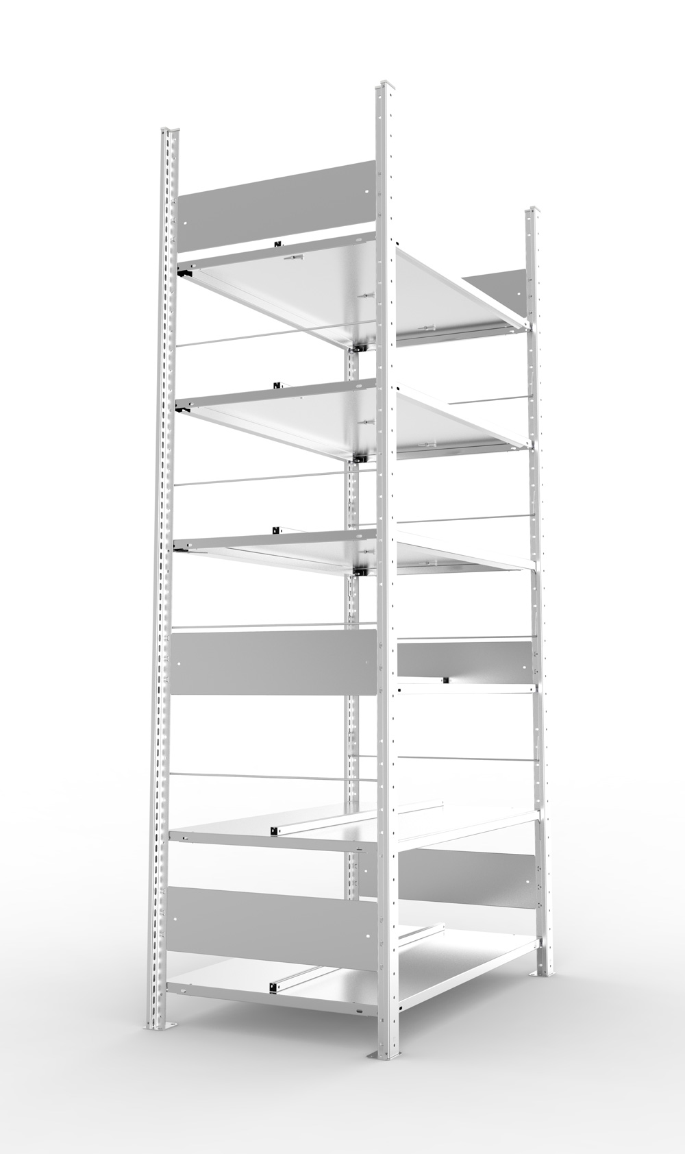 Büroregal, 2200 x 1000 x 600 mm (HxBxT), Grundregal